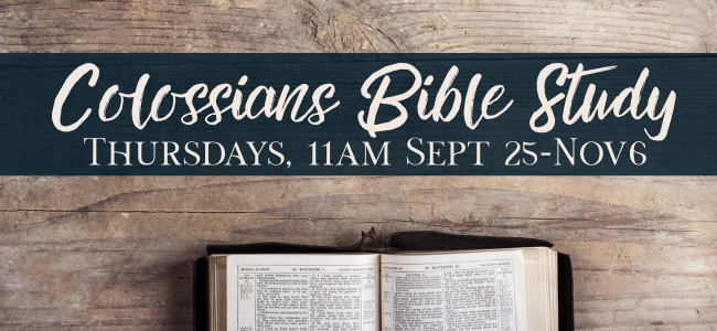Register for Colossians Bible Study