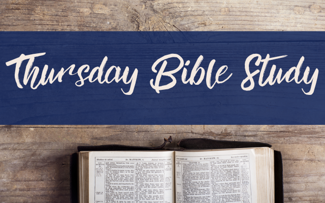 Sign up for Thursday Bible Study